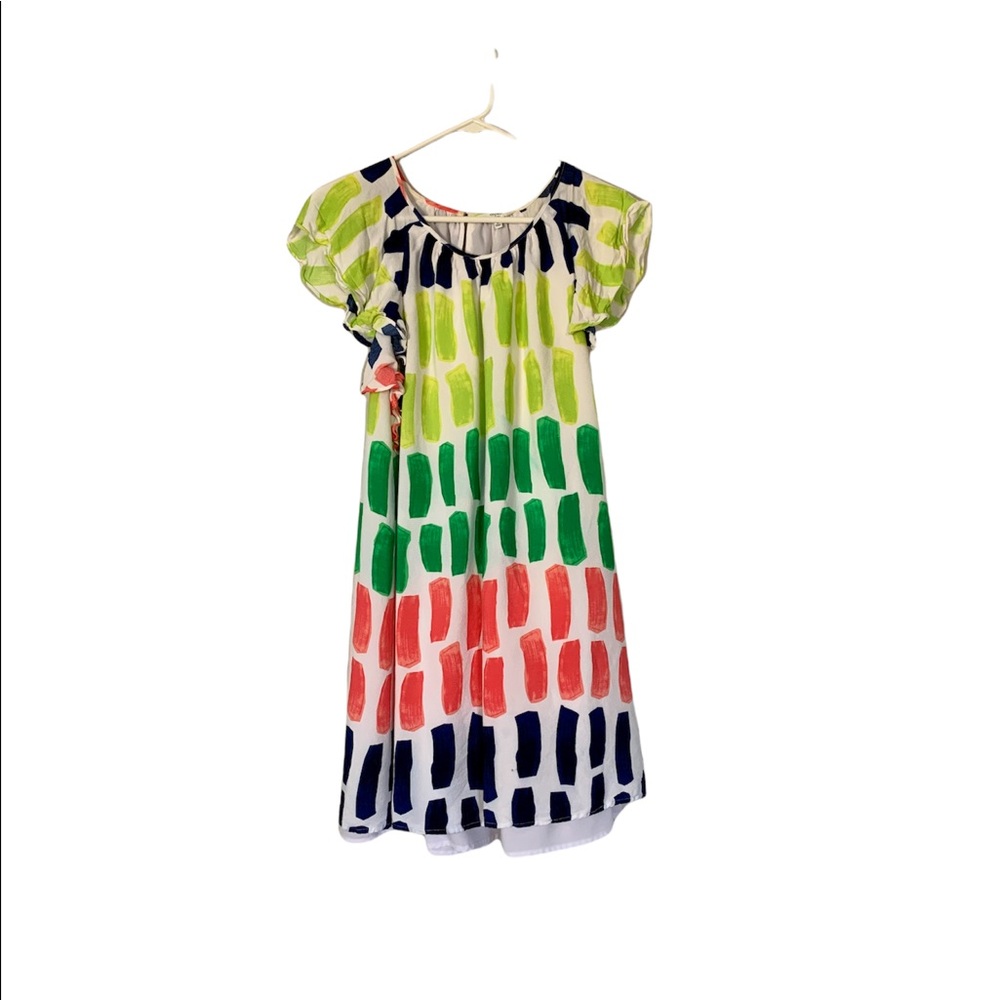 Crown & Ivy colorful short sleeve dress